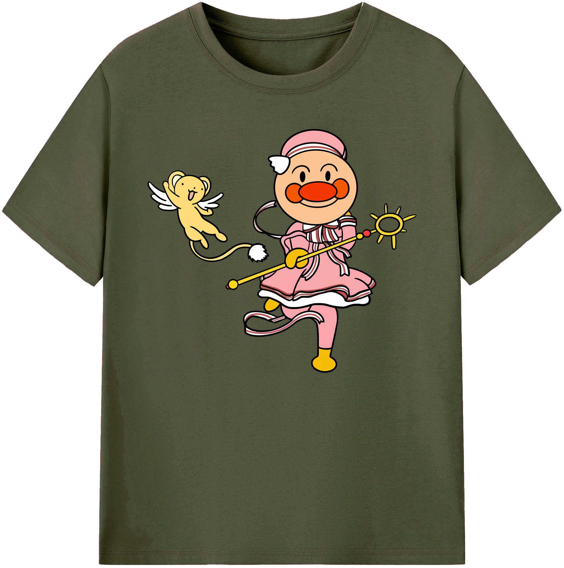 （画像用） アンパンマン Anpanman 綿100％ メンズ半袖Tシャツ｜肌触りやわらか＆通気性